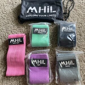 5 Exercise Bands and bag